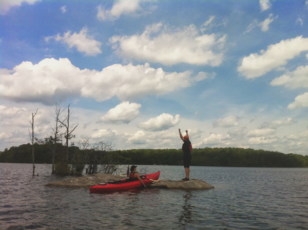 Canoeing in Lincoln Woods State Park