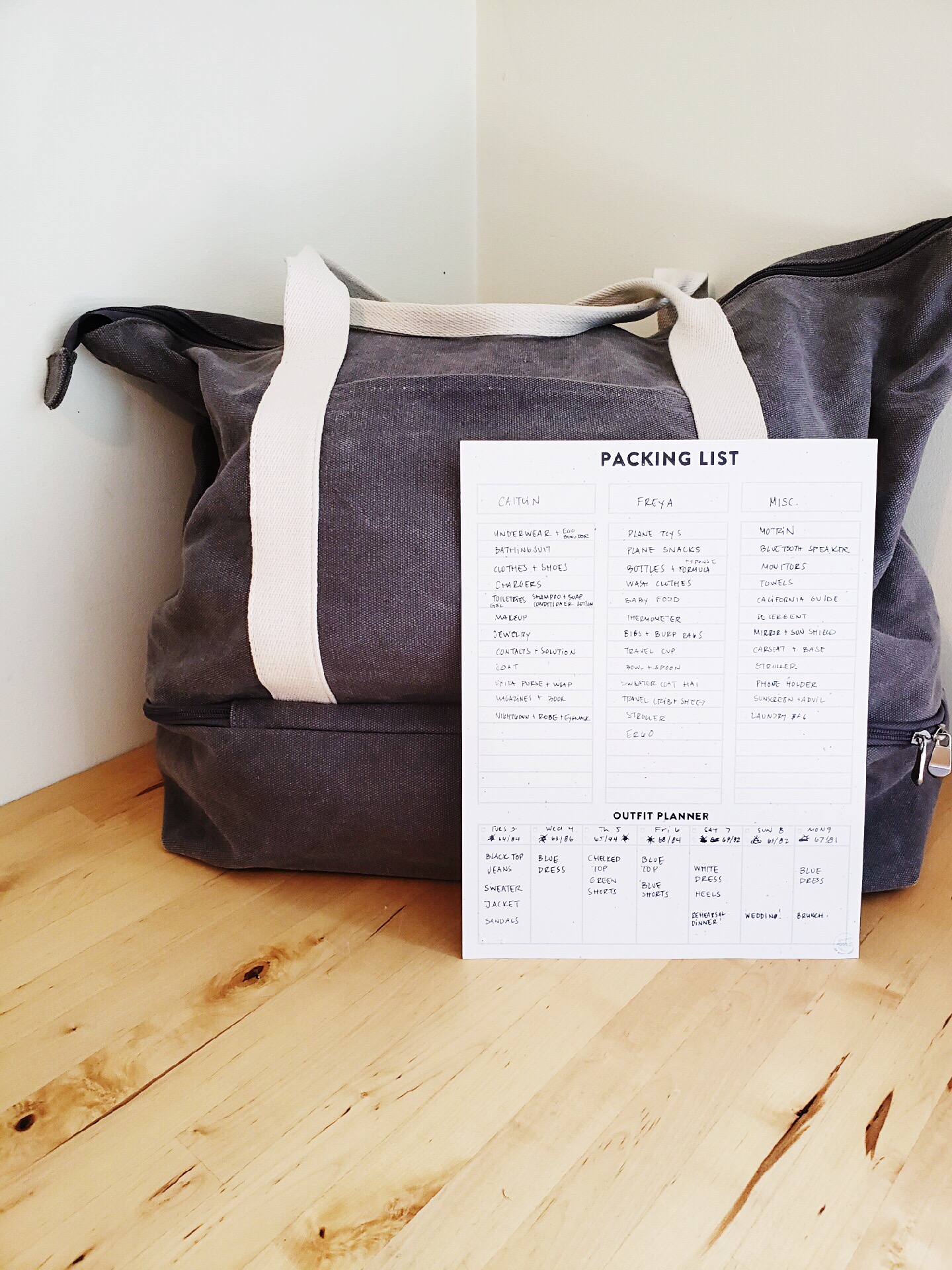 Are you traveling with a baby or toddler and aren't sure how to pack? This post details exactly how we strategized our packing and features a free printable packing planner!